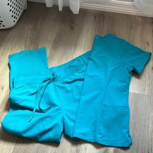 Mandala teal scrubs